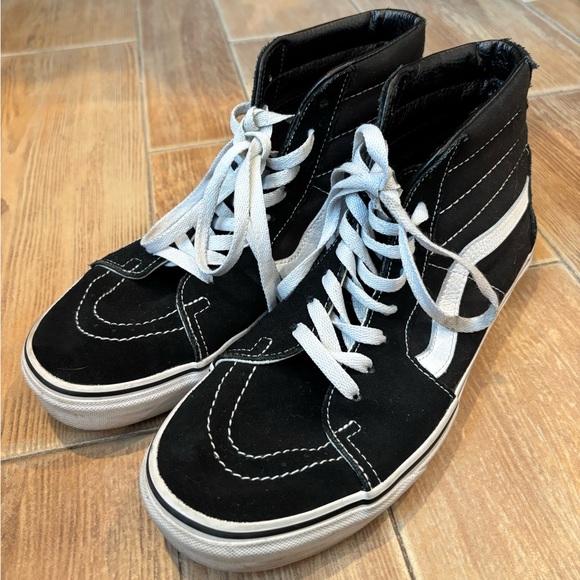Vans Shoes - Vans Black and White High-Top Sneakers
